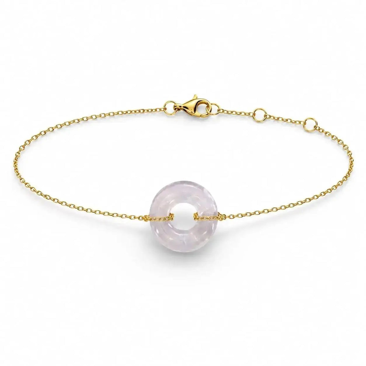 variant-group:SMV-B26302-AME-TVI | SAMVELLI gold-plated 925 silver Donut Bracelet – Amethyst Transparent Violet product view