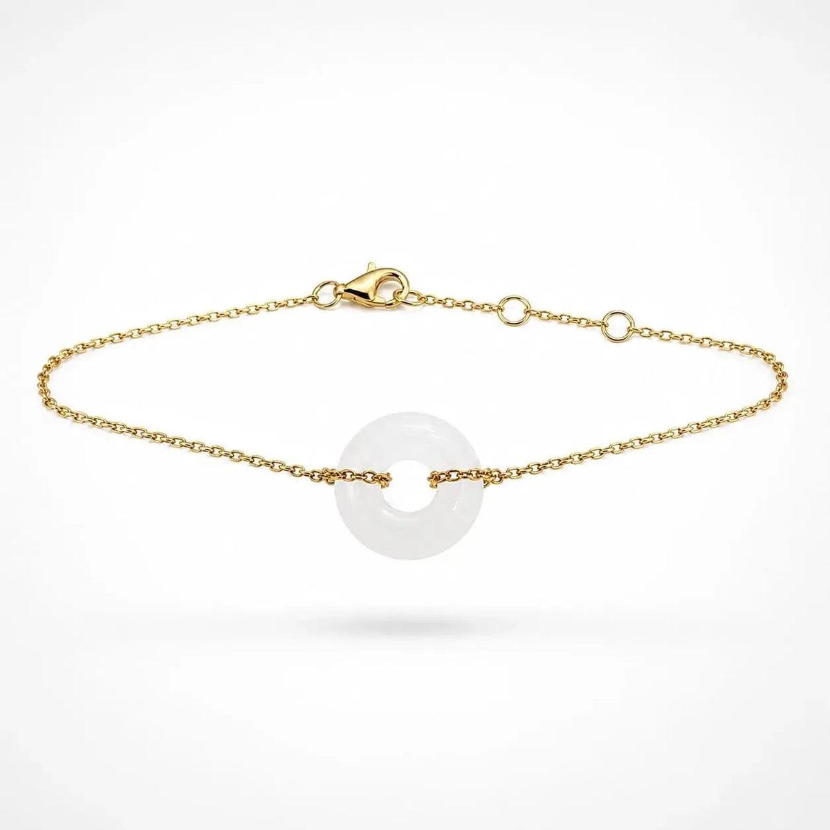 variant-group:SMV-B26302-RQT-LRS | SAMVELLI gold-plated 925 silver Donut Bracelet – Rose Quartz Light Rose product view