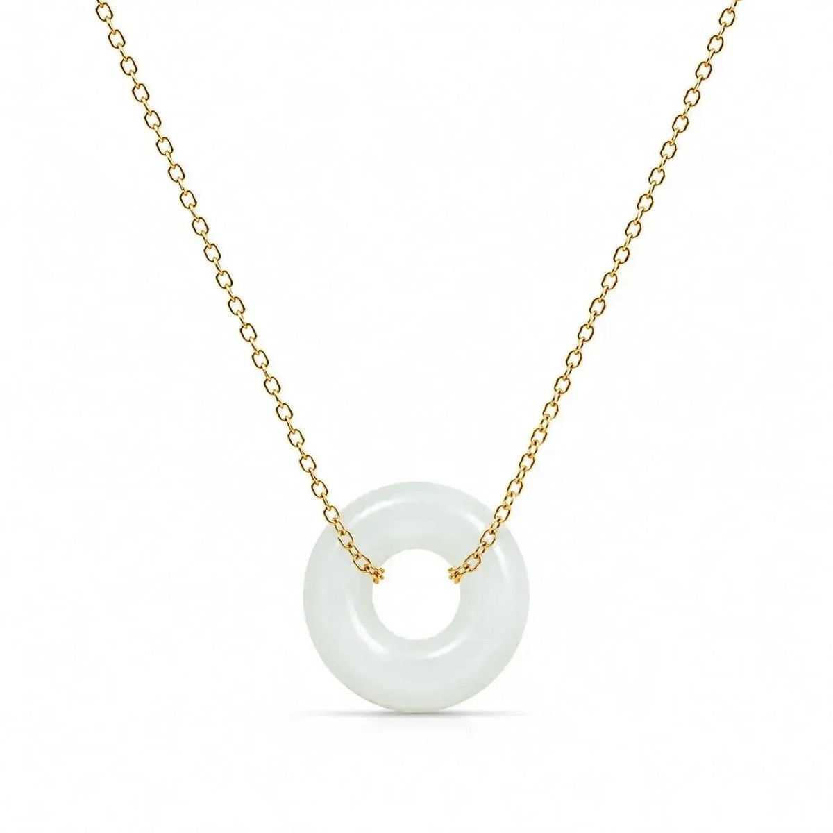 variant-group:SMV-N26301-MON-WHT | SAMVELLI gold-plated 925 silver Donut Necklace – Moonstone White product view