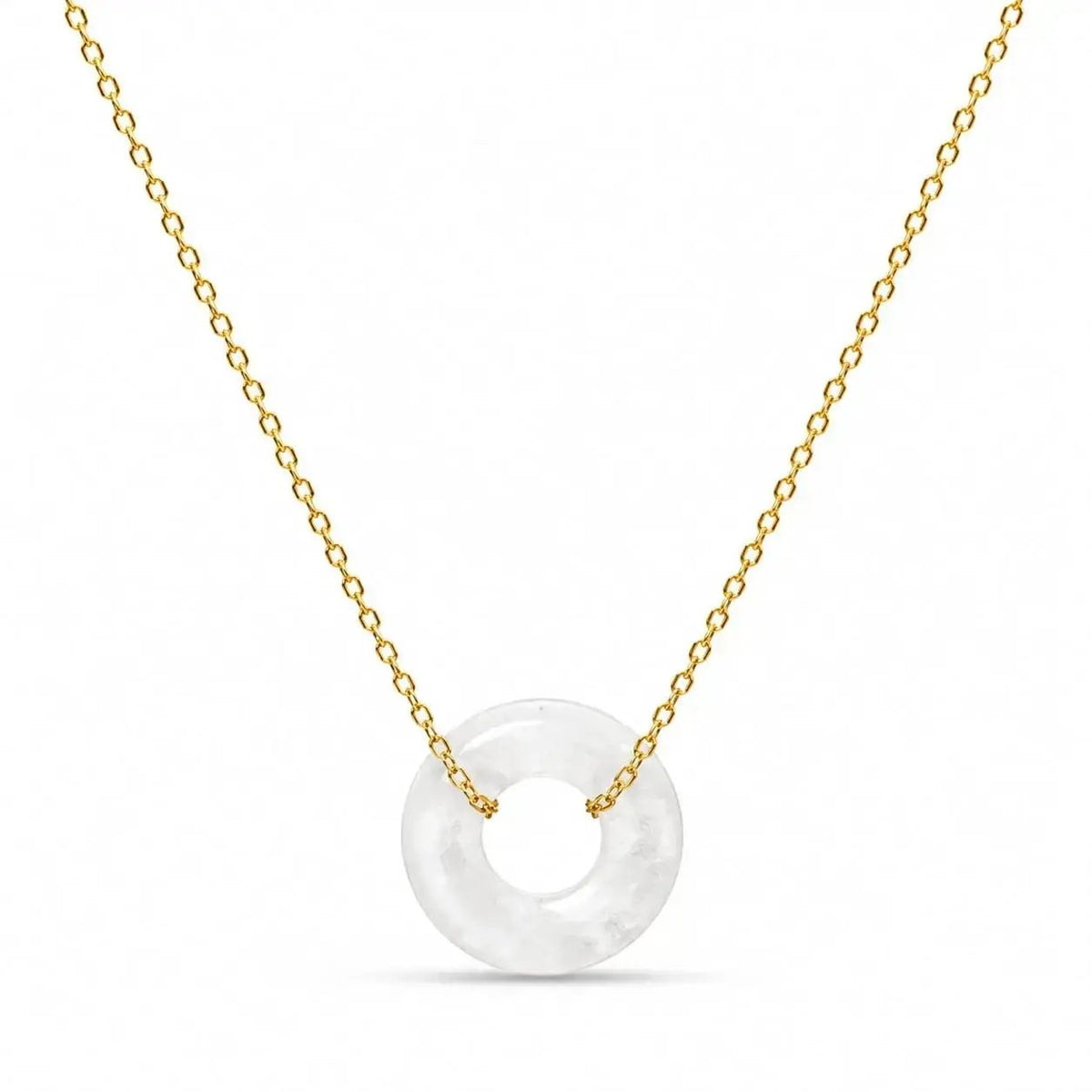 variant-group:SMV-N26301-CRY-WHT | SAMVELLI gold-plated 925 silver Donut Necklace – White Crystal product view