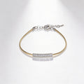 925 Sterling Silver Minimal Bar Bracelet - product view 3