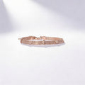 925 Sterling Silver Rose Gold Heart Mesh Bracelet - product view 2