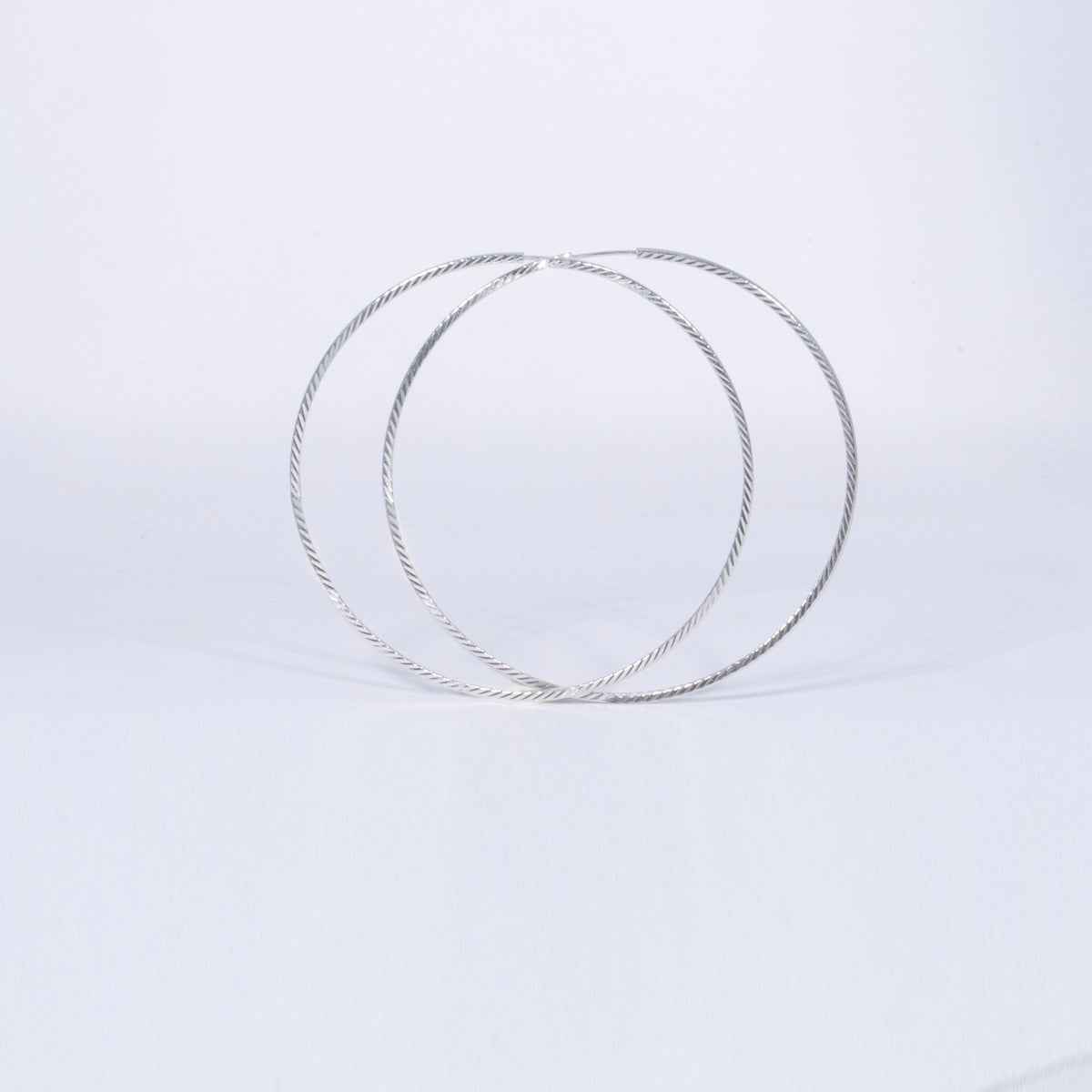 925 Sterling Silver Hoop Earrings - product view 1