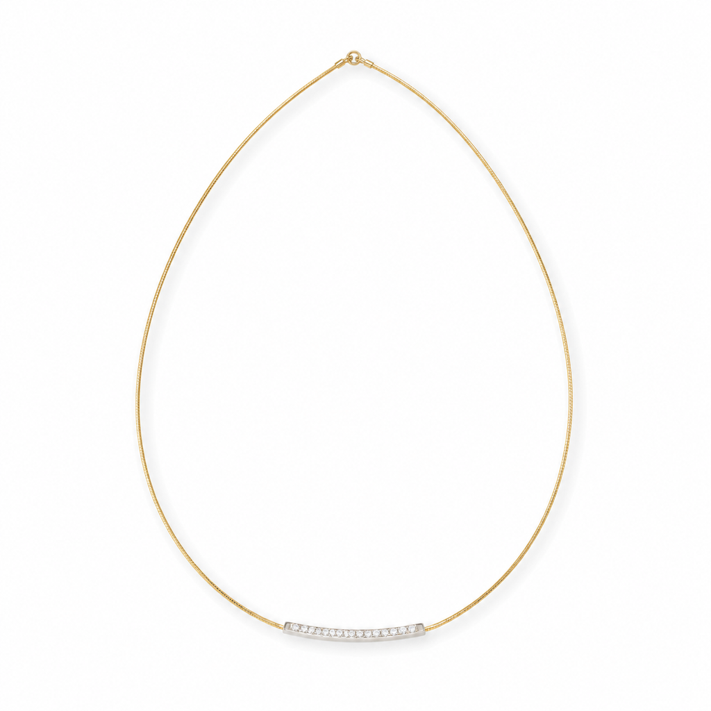 925 Sterling Silver Bar Necklace - product view 1