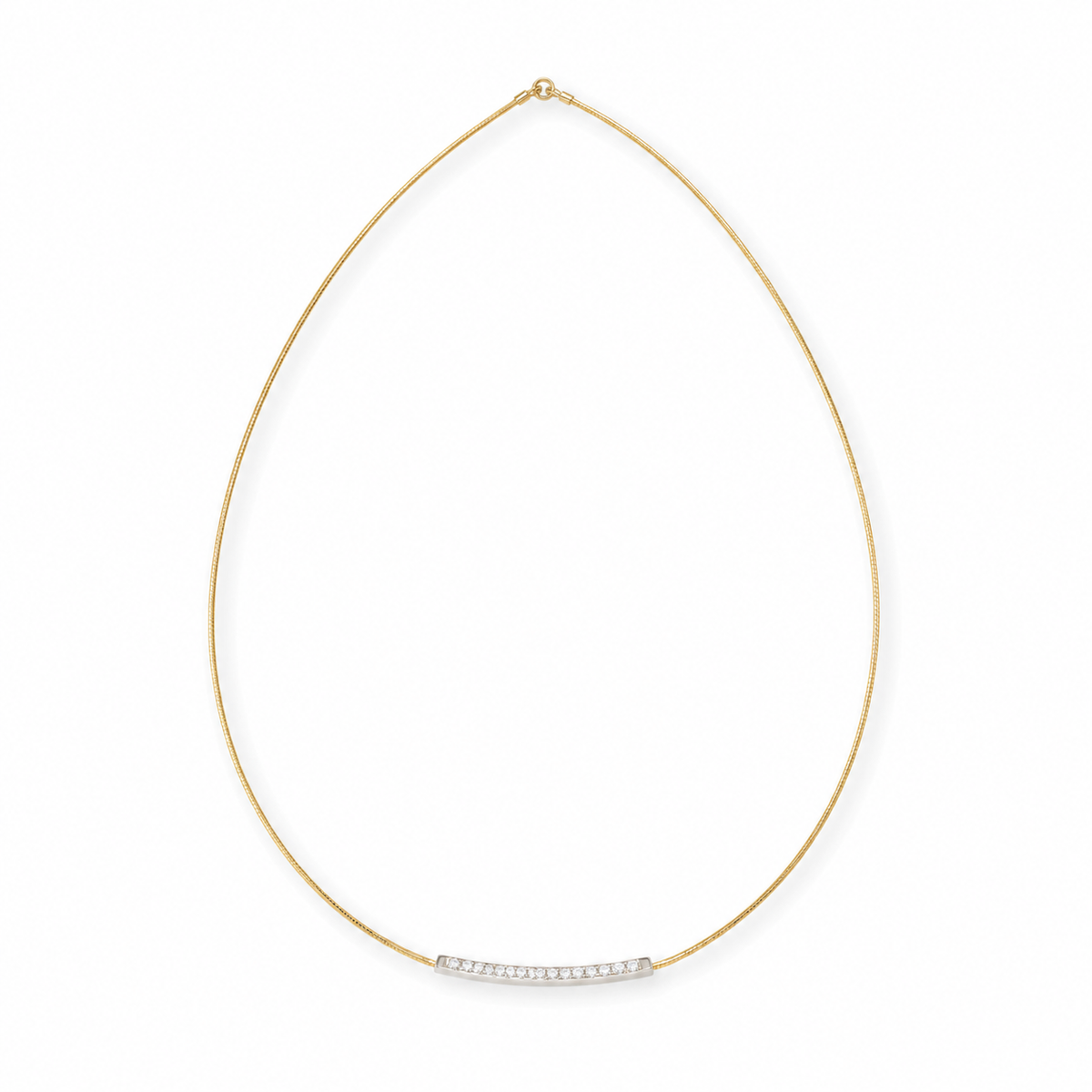 925 Sterling Silver Bar Necklace - product view 1