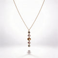925 Sterling Silver Drop Gemstone Necklace - product view 1