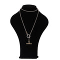 925 Sterling Silver Lariat Necklace with T-Bar Clasp - product view 1