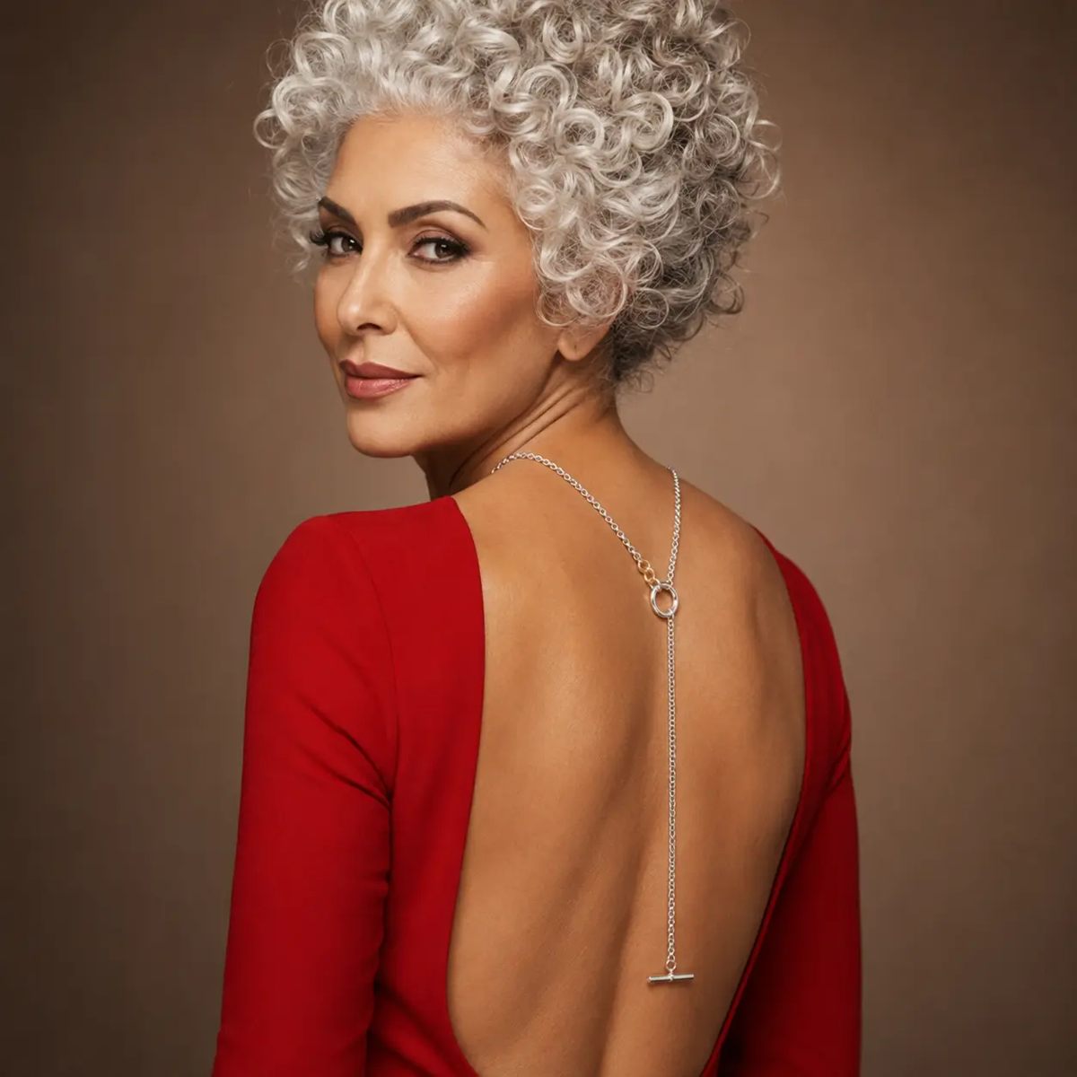 925 Sterling Silver Lariat Necklace with T-Bar Clasp - product view 3