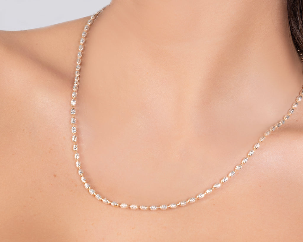 925 Sterling Silver Beaded Necklace - product view 2