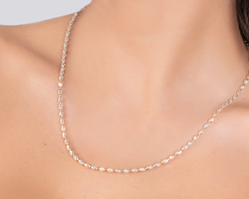 925 Sterling Silver Beaded Necklace - product view 2