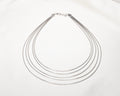 925 Sterling Silver Multi-Layer Chain Necklace - product view 2