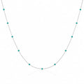 variant-group:SMV-N26303-TRQ | SAMVELLI 925 sterling silver enamel beaded station necklace – Turquoise product view