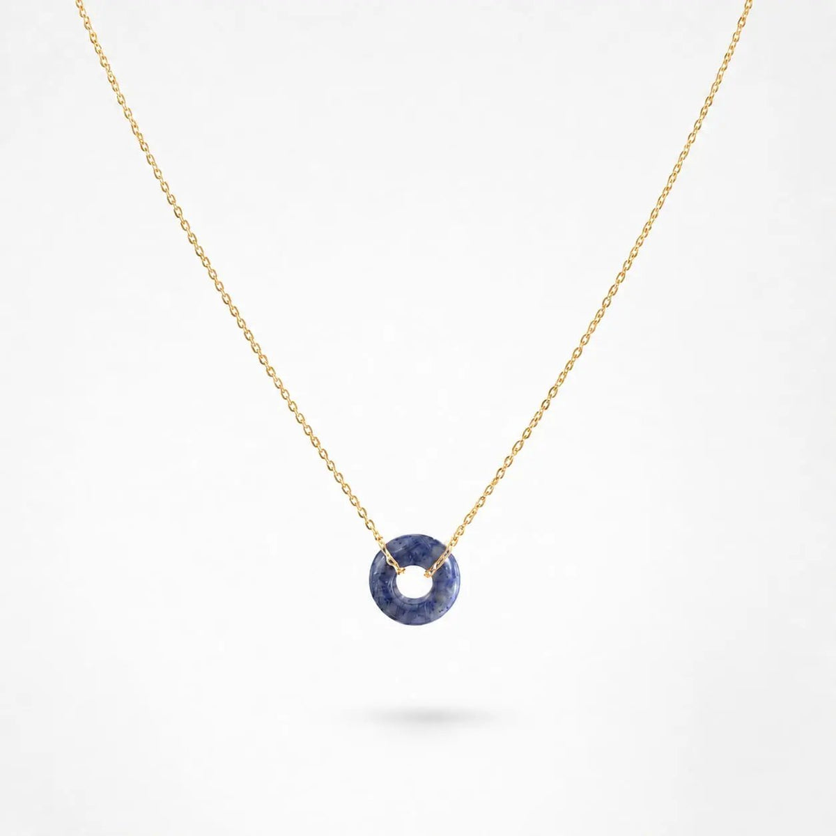 variant-group:SMV-N26301-SOD-BLU | SAMVELLI gold-plated 925 silver Donut Necklace – Sodalite Blue product view